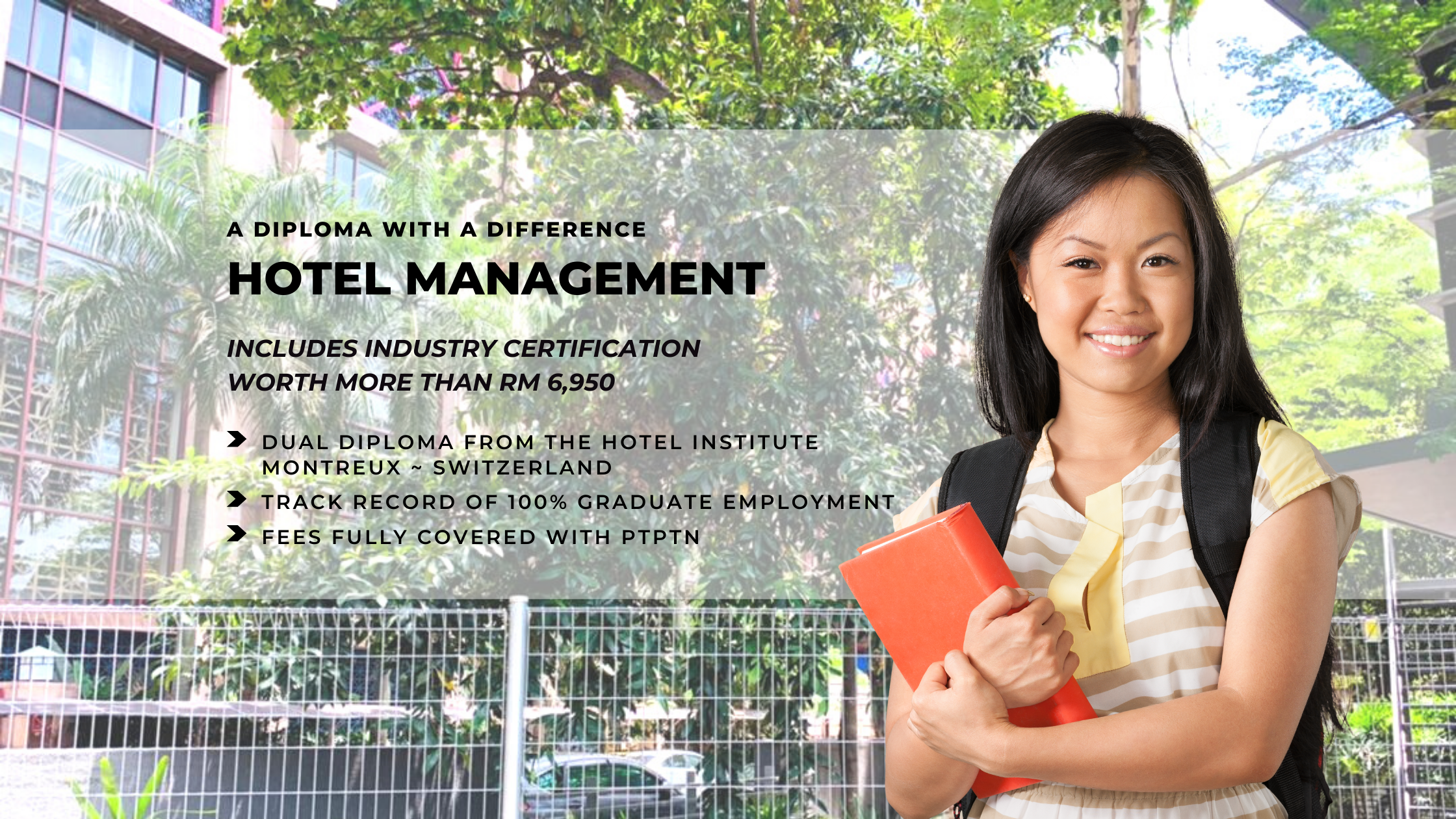hotel management diploma banner
